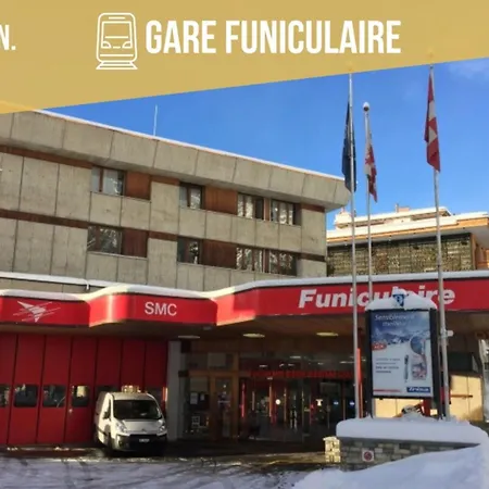 아파트 Brin De Mousse I 49 M I Balcony I Peace And Greenery 크란스몬타나